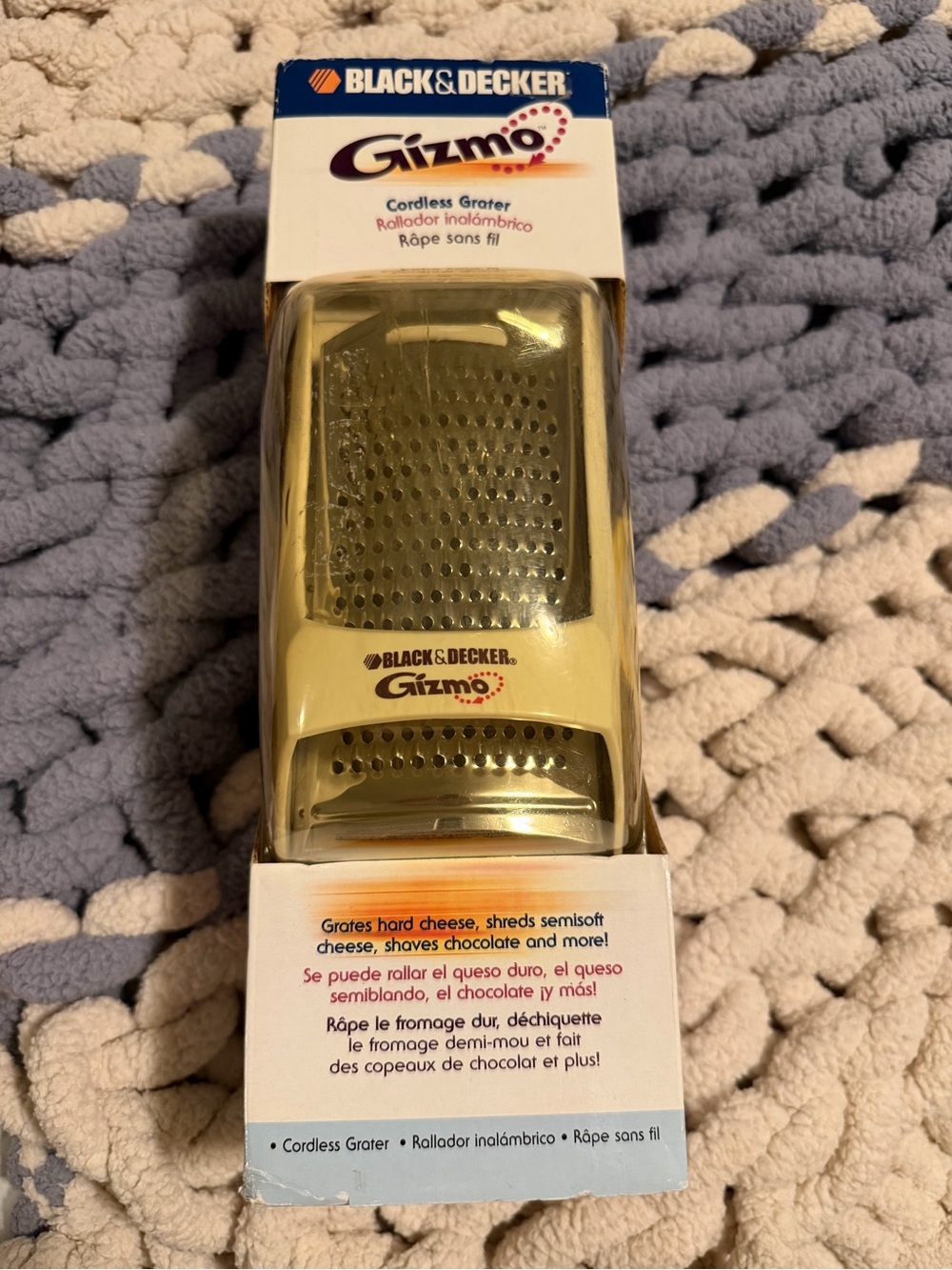 Black & Decker Gizmo Cordless Grater in Cream and Silver